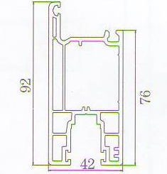 Mặt Cắt Cánh Cửa Đi Trượt