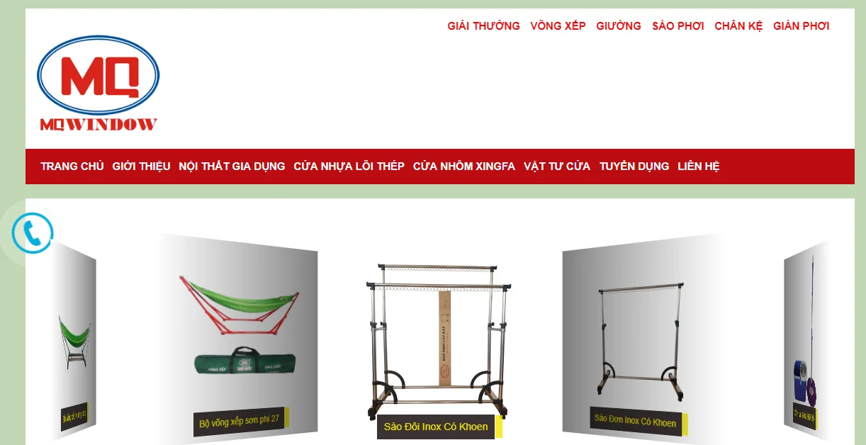 Website của công ty Minh Quốc cung cấp cửa nhựa lõi thép cửa nhom7