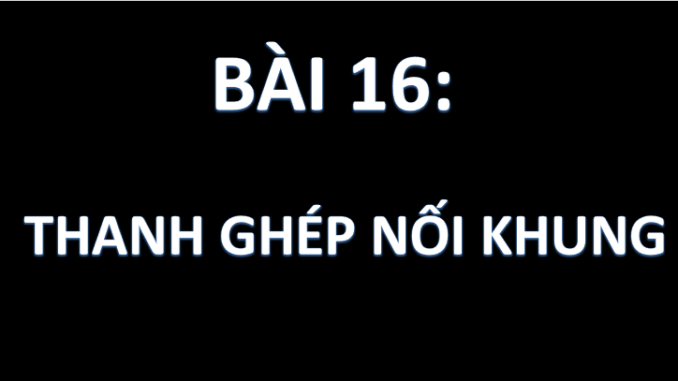 Thanh ghép nối khung Thanh ghép nối khung