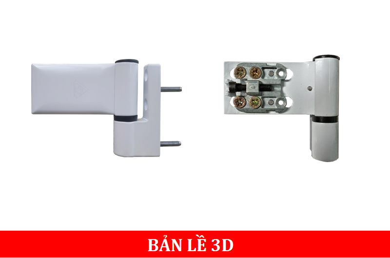 Bản lề 3D Cửa Nhựa Lõi Thép