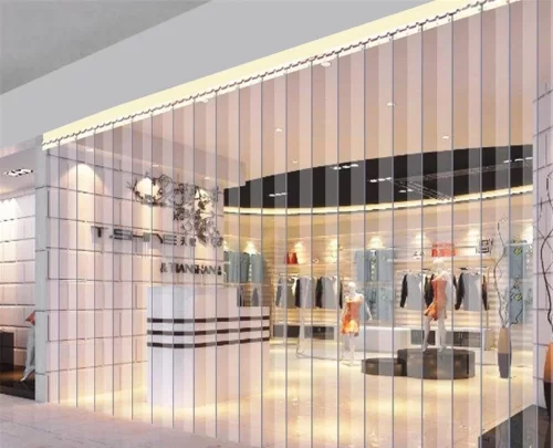 Rèm nhựa PVC trong suốt ngăn lạnh điều hòa cho cửa hàng, shop, nhà xưởng