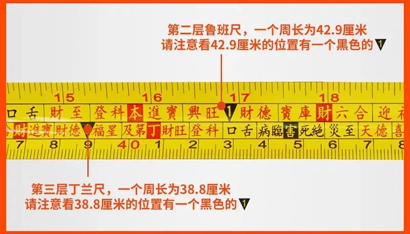 Thước Lỗ Ban 42.9 và Thước Đinh Lan 38.8