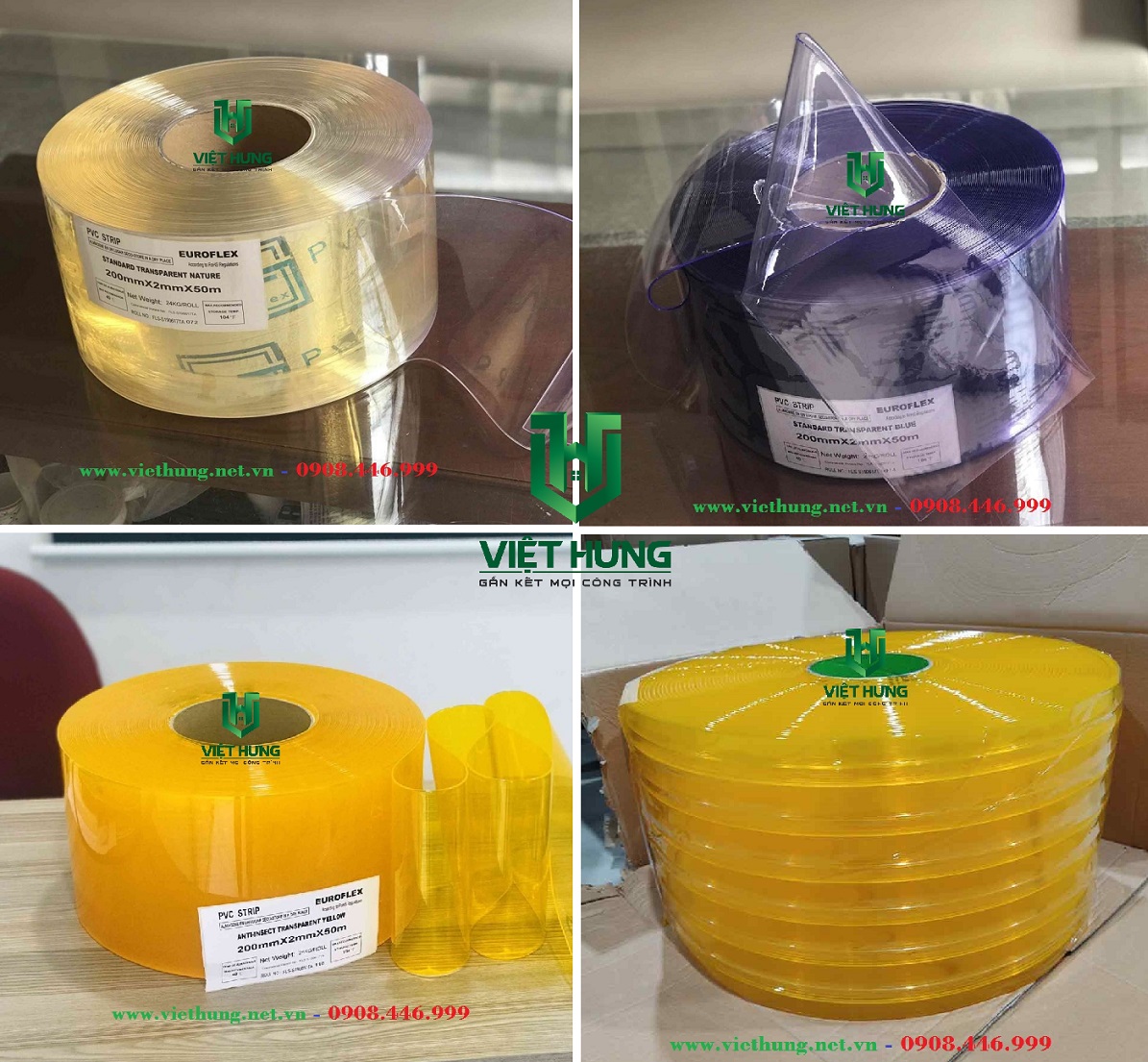 Màu Sác Cơ Bản Của Rèm Nhựa PVC Việt Hưng