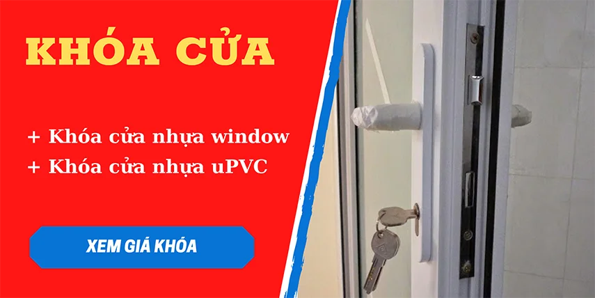 Khóa cửa nhựa lõi thép window