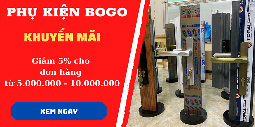 Khuyến mãi bậc 2 cho đơn hàng phụ kiện Bogo từ 5.000.000 đến 10.000.000