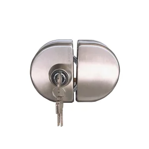 Khóa ngang cửa kính 2 cánh hình bán nguyệt