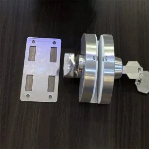 Khóa ngang bán nguyệt cửa kính 1 cánh