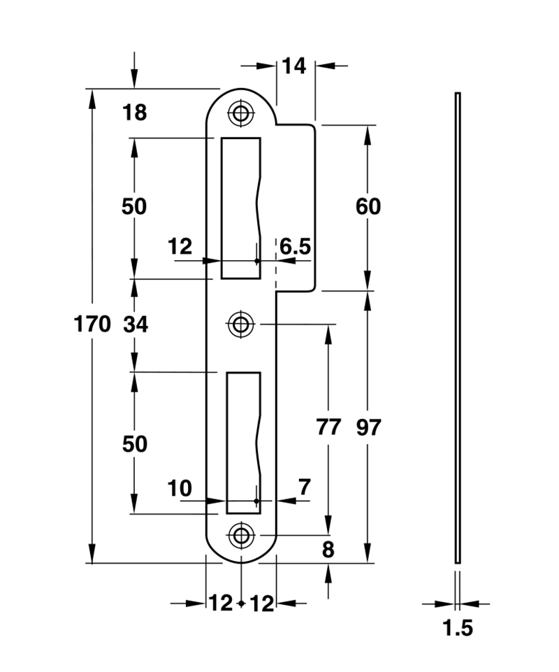 Thông số kĩ thuật miệng khóa Hafele 911.39.825