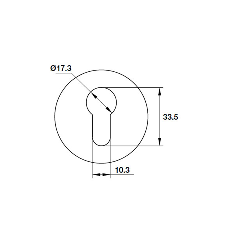 Thông số kĩ thuật ốp lõi khóa Hafele 903.52.780 10mm