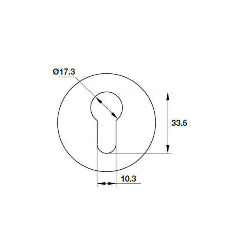 Thông số kĩ thuật ốp lõi khóa Hafele 903.52.907 7mm