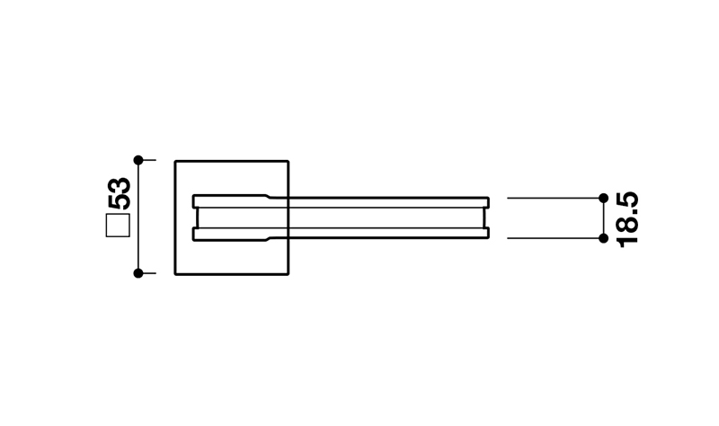 Thông số kĩ thuật tay nắm khóa phân thể hợp kim Hafele 901.78.294
