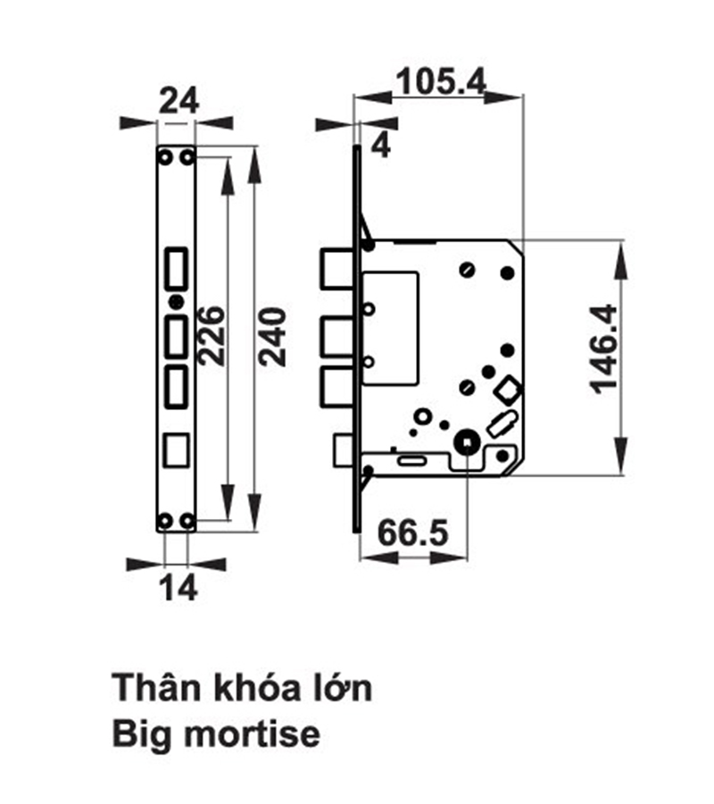 Thông số kĩ thuật khóa cửa Hafele EL770-TCS 912.05.584