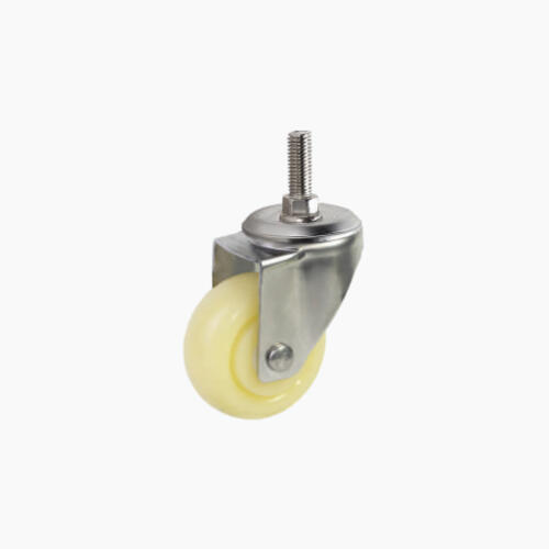 Bánh xe cọc vít nhựa PA CP019 xoay càng inox - Hình ảnh 2
