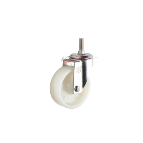 Bánh xe đẩy nhựa PA CP056 cọc vít càng inox - Hình ảnh 2