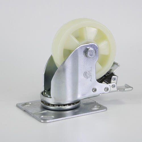 Bánh xe đẩy nhựa PP CP046 xoay có phanh - Hình ảnh 2