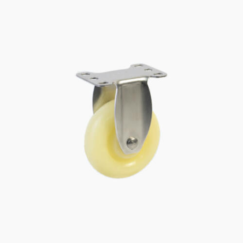 Bánh xe đẩy nhựa PA CP016 cố định càng inox - Hình ảnh 4