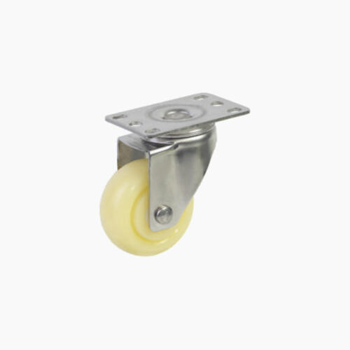 Bánh xe đẩy nhựa PA CP017 xoay càng inox - Hình ảnh 2
