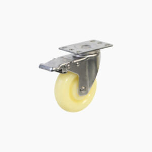 Bánh xe đẩy nhựa PA CP018 xoay khóa càng inox