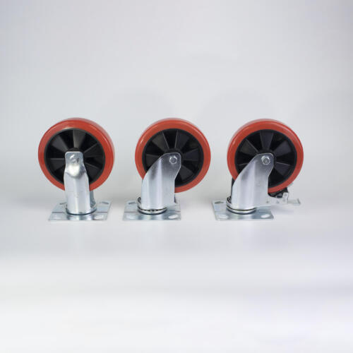 Bánh xe đẩy nhựa PU CP035 lõi nhựa cố định - Hình ảnh 14