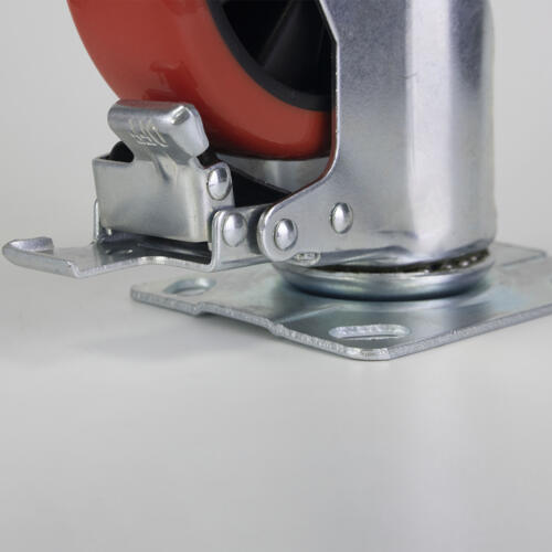 Bánh xe đẩy nhựa PU CP037 lõi nhựa xoay có khóa - Hình ảnh 25