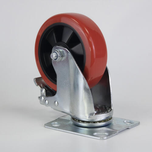 Bánh xe đẩy nhựa PU CP037 lõi nhựa xoay có khóa - Hình ảnh 23