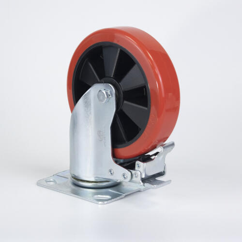 Bánh xe đẩy nhựa PU CP037 lõi nhựa xoay có khóa - Hình ảnh 32