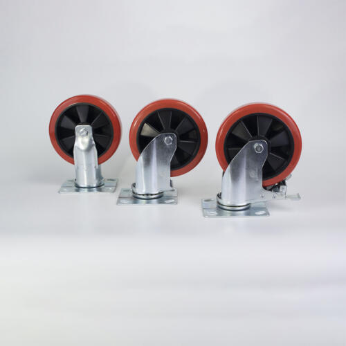 Bánh xe đẩy nhựa PU CP037 lõi nhựa xoay có khóa - Hình ảnh 36