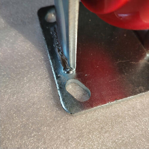 Bánh xe đẩy nhựa PU CP050 cố định - Hình ảnh 5