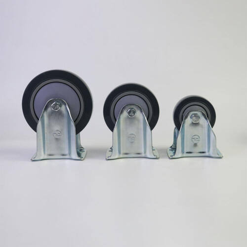 Bánh xe đẩy nhựa PU CP021 cố định - Hình ảnh 5