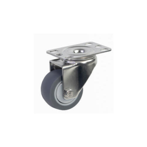 Bánh xe đẩy nhựa TPR CP015 Ø50mm càng inox 304 - Hình ảnh 4