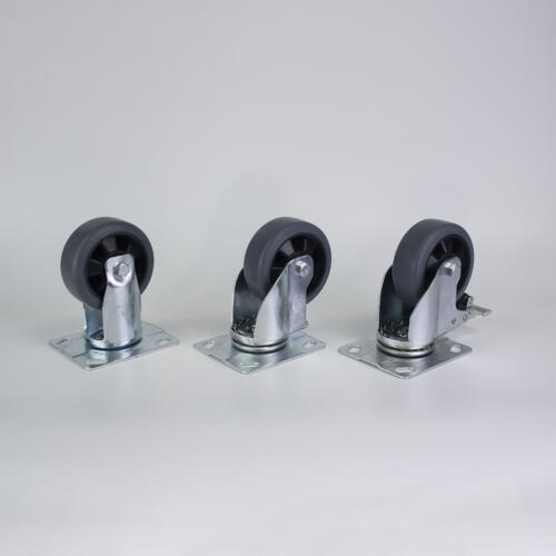 Bánh xe đẩy nhựa TPR CP041 cố định - Hình ảnh 9
