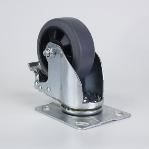 Bánh xe đẩy nhựa TPR CP043 xoay có khóa - Hình ảnh 5