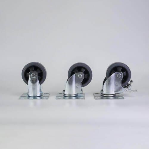 Bánh xe đẩy nhựa TPR CP043 xoay có khóa - Hình ảnh 6