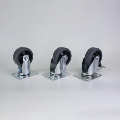 Bánh xe đẩy nhựa TPR CP043 xoay có khóa - Hình ảnh 8