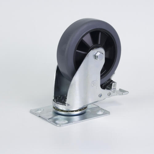 Bánh xe đẩy nhựa TPR CP043 xoay có khóa - Hình ảnh 12