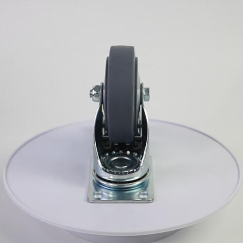 Bánh xe đẩy nhựa TPR CP026 xoay khóa - Hình ảnh 3