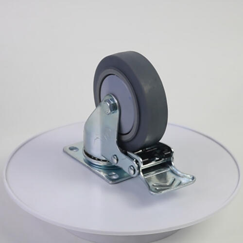 Bánh xe đẩy nhựa TPR CP026 xoay khóa - Hình ảnh 7