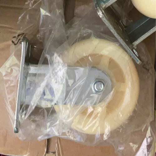 Bánh xe đẩy nhựa PP CP064 khóa ngang - Hình ảnh 3