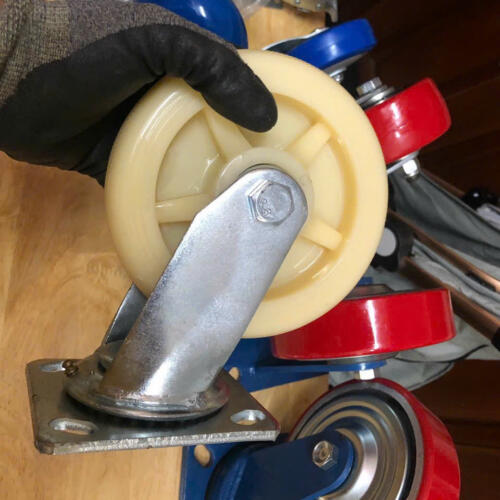 Bánh xe đẩy nhựa PP CP064 khóa ngang - Hình ảnh 2