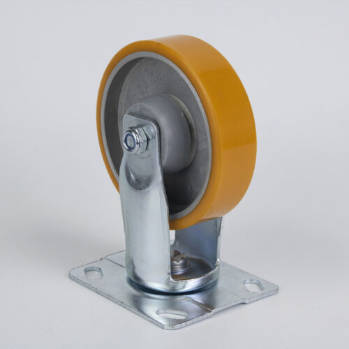 Bánh xe đẩy nhựa PU CP032 lõi nhôm cố định - Hình ảnh 6