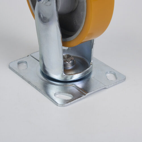 Bánh xe đẩy nhựa PU CP032 lõi nhôm cố định - Hình ảnh 5