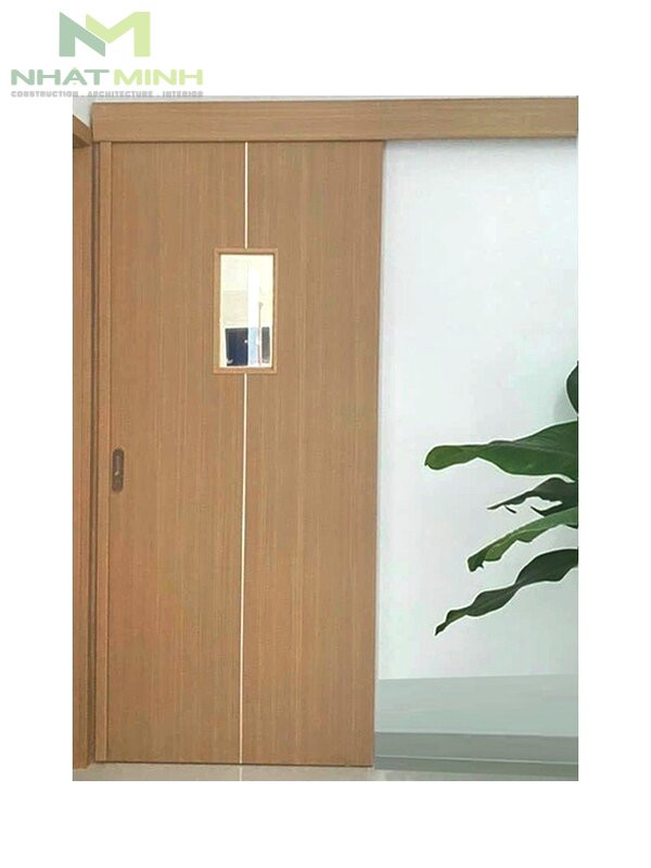 Bảng mẫu cửa lùa nhựa composite vân gỗ