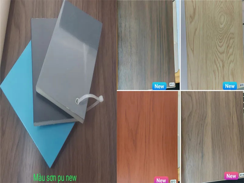 Bảng màu cửa nhựa composite đa dạng