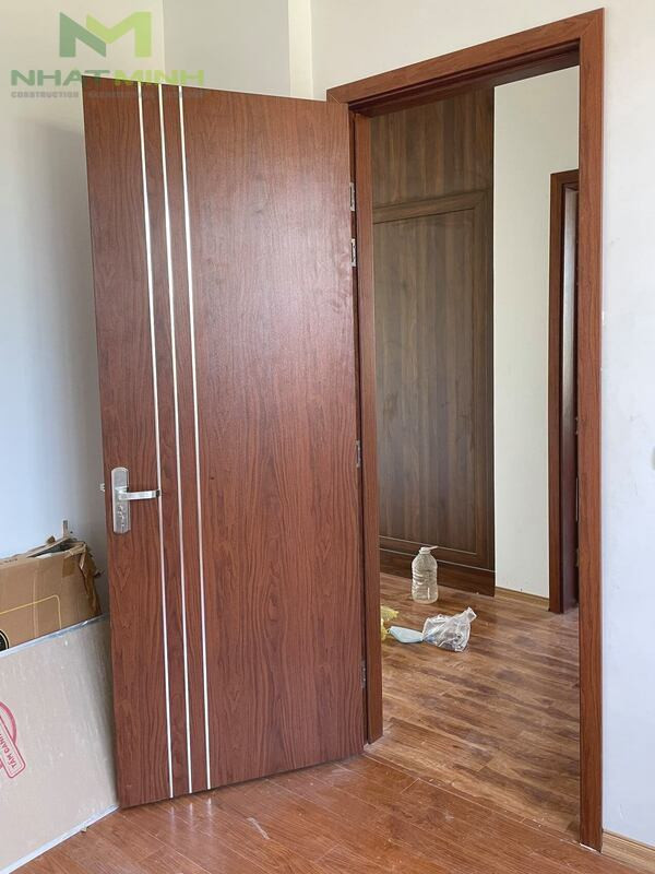 Bảng mẫu cửa nhựa composite soi chỉ màu gỗ