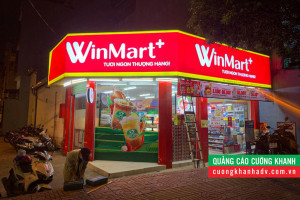 Biển hiệu quảng cáo của chuỗi cửa hàng WinMart+