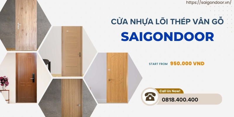 Cấu tạo chi tiết cửa nhựa lõi thép giả gỗ
