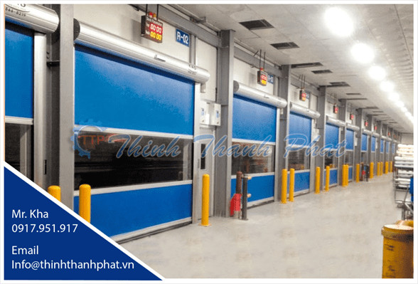 Cửa cuốn nhựa PVC tốc độ cao NNM GROUP