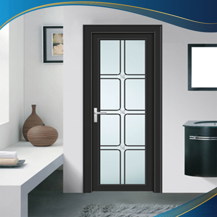 Cửa đi nhựa lõi thép nhà vệ sinh 1 cánh mở quay trong