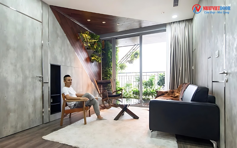 Cửa giấu khuôn cho phòng khách