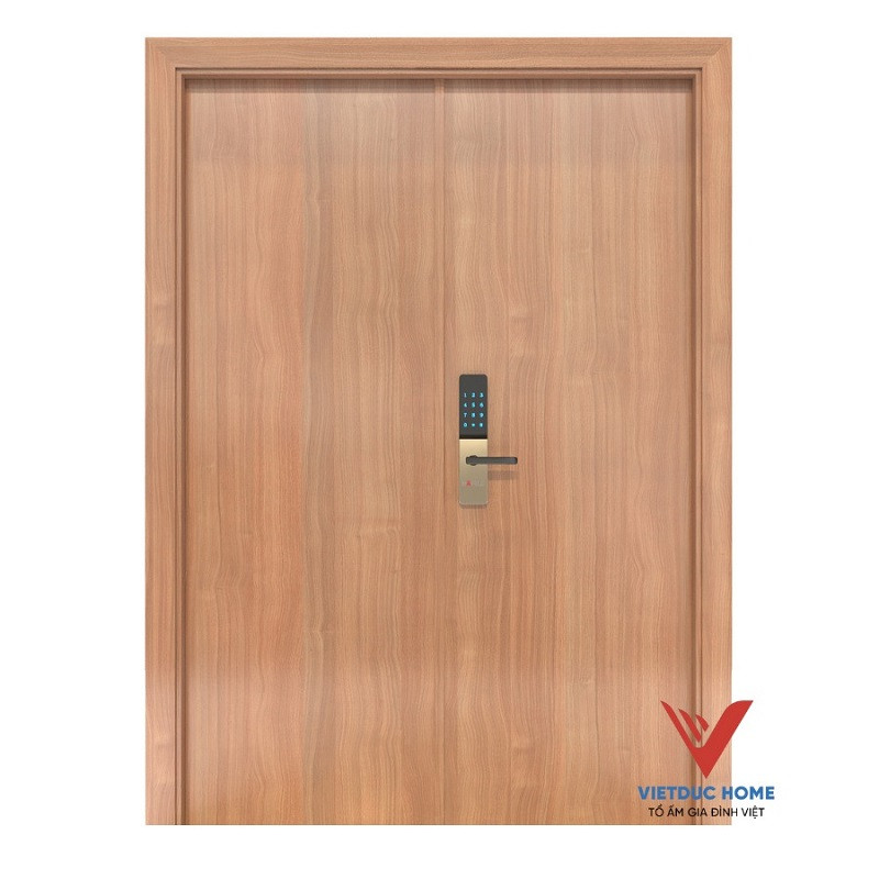 Cửa nhựa composite 2 cánh rộng rãi cho không gian lớn